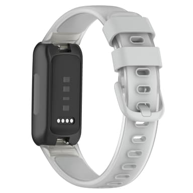 Silikone urarmbåndsarmbånd i tofarvet rem til Fitbit Inspire 3 Lysegrå