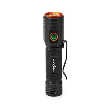Nedis LED lygte | Batteri | 3.7 V DC | 20 W | N/A | Batterier medfølger | Opladningsbar | Nominel lysstrøm: 2000 lm | Lysområde: 180 m | Stråler Vinkel: 10 °
