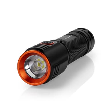 Nedis LED lygte | Batteri | 3.7 V DC | 20 W | N/A | Batterier medfølger | Opladningsbar | Nominel lysstrøm: 2000 lm | Lysområde: 180 m | Stråler Vinkel: 10 °