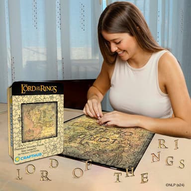 Crafthub Ringenes Herre puslespil (kort over middle-earth)