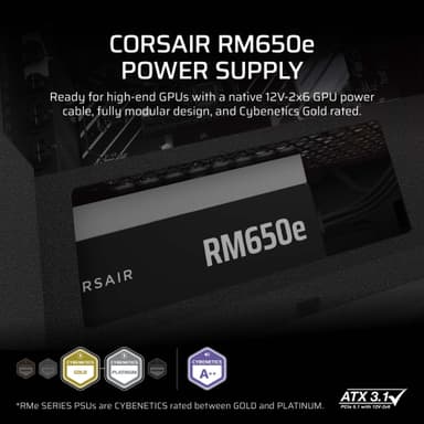 Corsair RM650e strømforsyning
