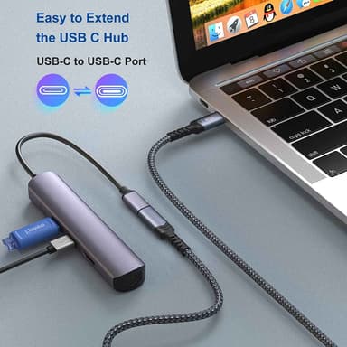 NÖRDIC USB 4 forlængerkabel 25cm 40Gbps 240W 8K60Hz