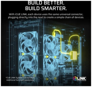 Corsair iCUE LINK TITAN 360mm RX LCD CPU-vandkøler (sort)