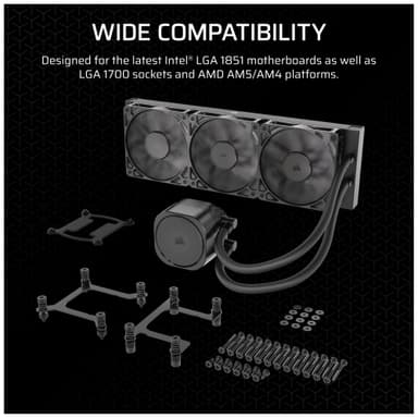 Corsair Nautilus 360mm RS CPU-vandkøler (sort)