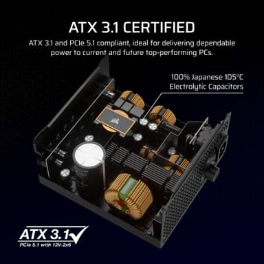 Corsair RM1000x strømforsyning 1.000W