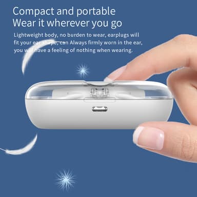 Non in Ear TWS/OWS trådløse Bluetooth-øretelefoner Øremonteret headset Sort