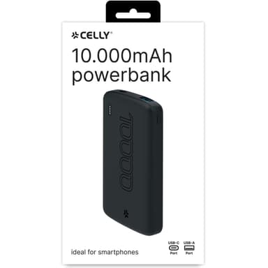 Celly PBE10000EVO PowerBank 10,5W 10.000 mAh Svart