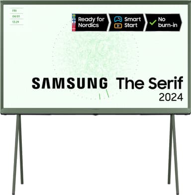 Samsung 50" LS01D The Serif 4K QLED Smart TV (2024, vedbend grøn)