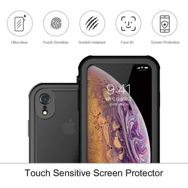 iPhone XR vandtæt cover/etui Sort