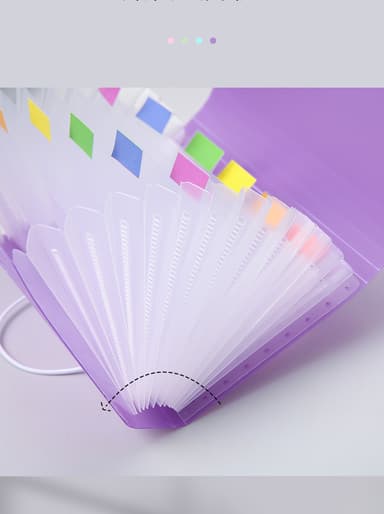 Folder Organizer Papir File Organizer Harmonika Fil Sortering Fil Pose Binder Lilla