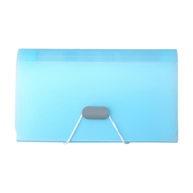 Folder Organizer Papir File Organizer Harmonika Fil Sortering Fil Pose Binder Blå