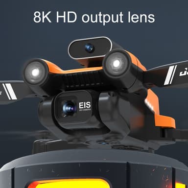 Drone foldbar, med sensorer mod forhindringer Orange
