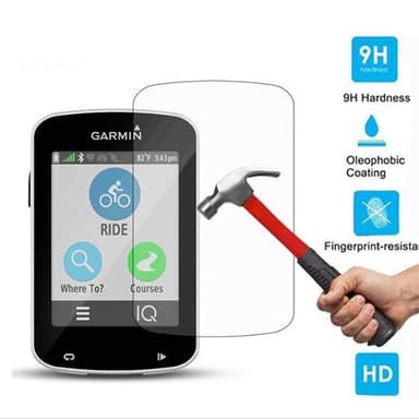 Skærmbeskytter i hærdet glas til Garmin Edge 520 / 820