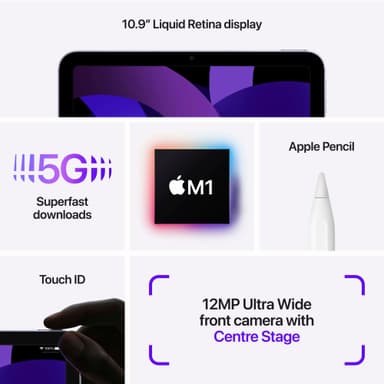 DEMO iPad Air 2022 64 GB WiFi + Cellular (starlight)