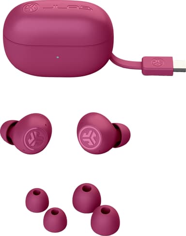 JLab Go Pop ANC true wireless in-ear-høretelefoner (fuschia)