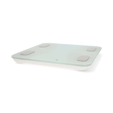 Nedis SmartLife Personvægt | Bluetooth® | Ben / BMI / BMR / Fedt / Muskler / Vand / Vægt | 12 | Maksimal belastning: 180 kg | Android™ / IOS | ABS / Glas | Hvid