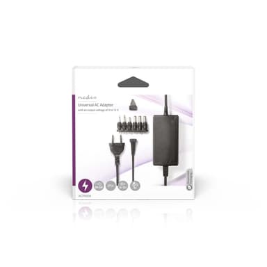 Nedis Universal AC Power Adapter | 27 W | 3 - 12 V DC | 3.60 m | 2.25 A A | 6 plug(s) | Sort