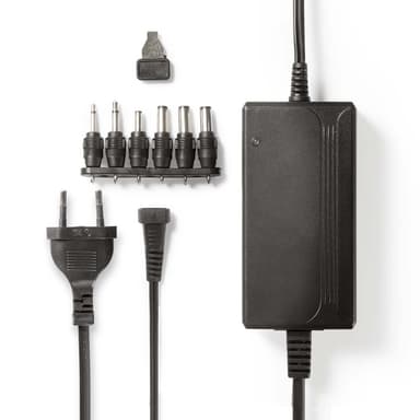 Nedis Universal AC Power Adapter | 27 W | 3 - 12 V DC | 3.60 m | 2.25 A A | 6 plug(s) | Sort