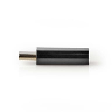 Nedis USB-C™ Adapter | USB 2.0 | USB-C™ Han | USB Micro-B Hun | 480 Mbps | Runde | Nikkelplateret | Sort | Konvolut