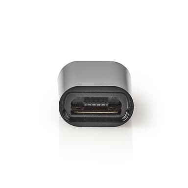 Nedis USB-C™ Adapter | USB 2.0 | USB-C™ Han | USB Micro-B Hun | 480 Mbps | Runde | Nikkelplateret | Sort | Konvolut