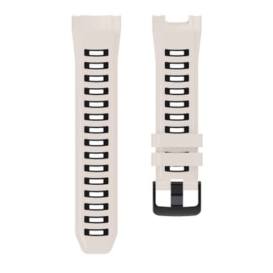 Silikone urrem udskiftning til Garmin Instinct 2X Solar Band, 22 mm Sort + Hvid