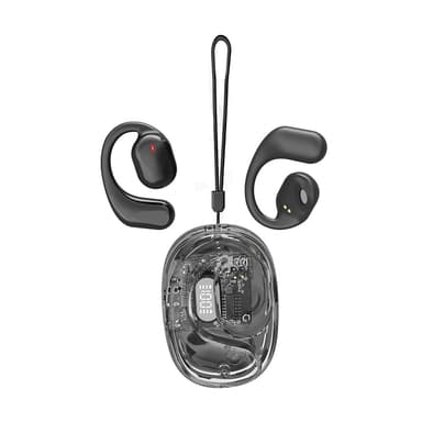 On-ear trådløse Bluetooth-øretelefoner Øremonteret headset Sort