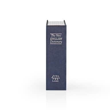 Nedis Bog Boks | Book Sikker | Nøgle lås | Indendørs | Lille | Indvendig Volume: 0.86 l | 2 nøgler medfølger | Blå / Sølv