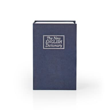 Nedis Bog Boks | Book Sikker | Nøgle lås | Indendørs | Lille | Indvendig Volume: 0.86 l | 2 nøgler medfølger | Blå / Sølv