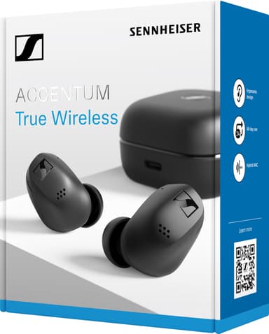 Sennheiser Accentum true wireless in-ear ørepropper (sort)