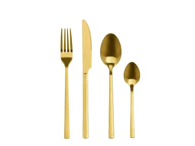 Nordic Sense Bestiksæt 16 dele Guld