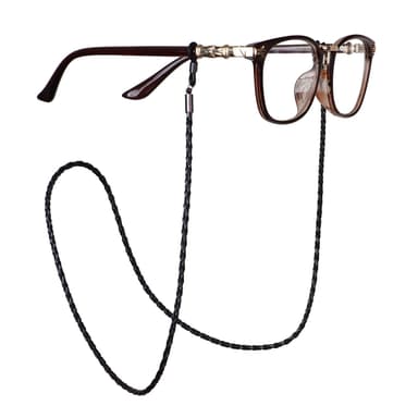 Brillestrop solbriller lanyard PU Sort
