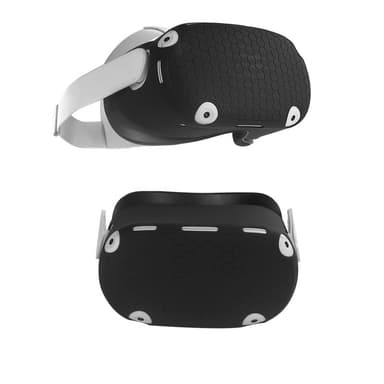 Oculus Quest 2 tilbehør, silikone face Cover, VR shell cover, linse cover etc. Sort