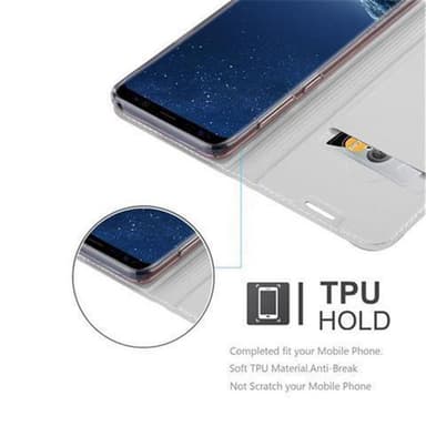 Cover Samsung Galaxy S8 Etui Case (Sølv)