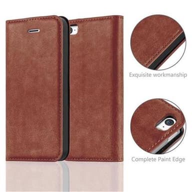 Cover iPhone 5 / 5S / SE 2016 Etui Case (Brun)