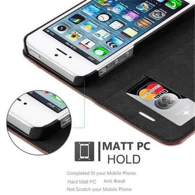 Cover iPhone 5 / 5S / SE 2016 Etui Case (Brun)
