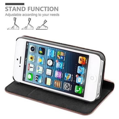 Cover iPhone 5 / 5S / SE 2016 Etui Case (Brun)