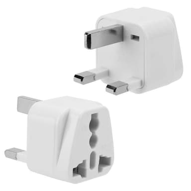 4x Stikkontaktadapter Rejsekonverter (britisk type g)