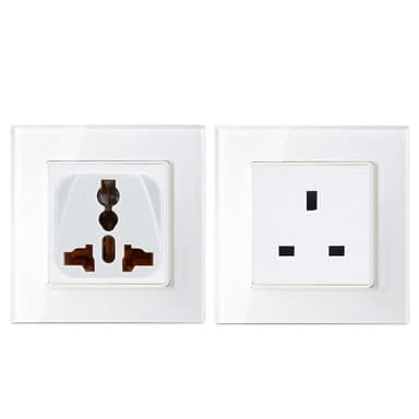 4x Stikkontaktadapter Rejsekonverter (britisk type g)
