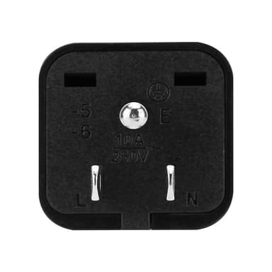 4x Stikkontaktadapter Rejsekonverter (type b)