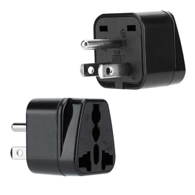 4x Stikkontaktadapter Rejsekonverter (type b)