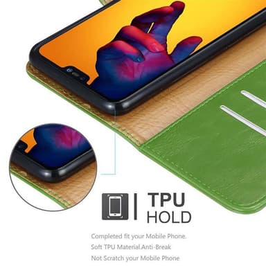 Cover Huawei P20 LITE 2018 / NOVA 3E Etui Case (Grøn)