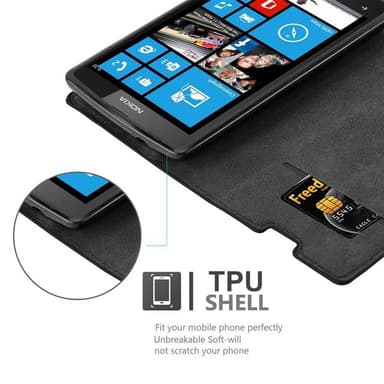 Cover Nokia Lumia 520 / 521 Etui Case (Sort)