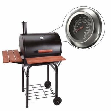 Analogt grilltermometer i rustfrit stål