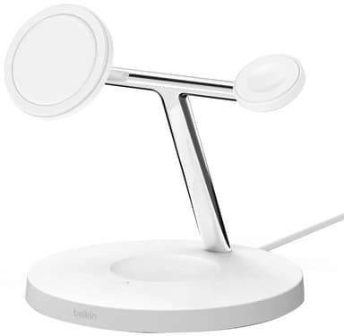 Belkin 3-i-1 MagSafe kompatibel Qi2 oplader, 15W