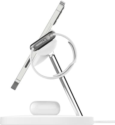 Belkin 3-i-1 MagSafe kompatibel Qi2 oplader, 15W