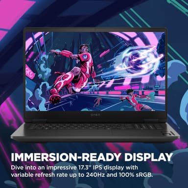 HP Omen 17 R5-8HS/16/512/4050 17,3" bærbar gaming computer
