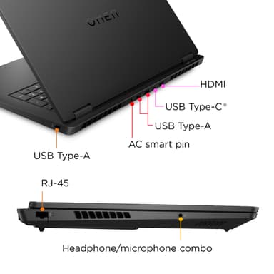 HP Omen 17 R5-8HS/16/512/4050 17,3" bærbar gaming computer