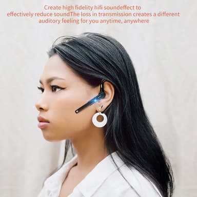 Øretelefon Bluetooth 5.1 Dual-Mic CVC 8.0 støjreducrende Sort