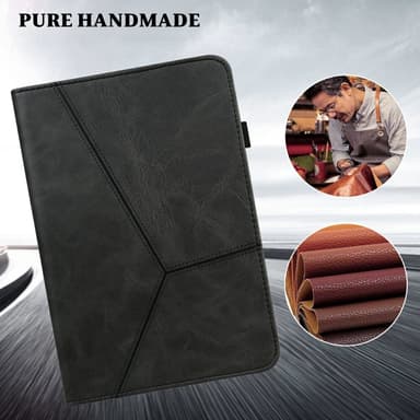 SKALO Samsung Tab S6 Lite PU-læder Flip Cover - Sort