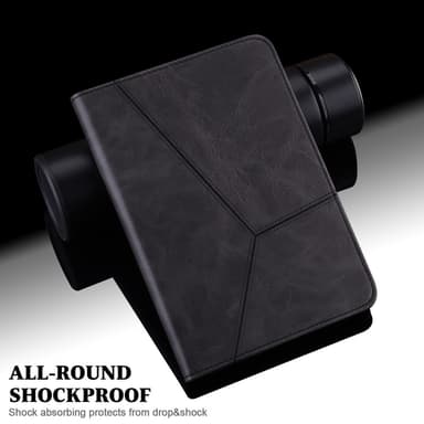 SKALO Samsung Tab S6 Lite PU-læder Flip Cover - Sort